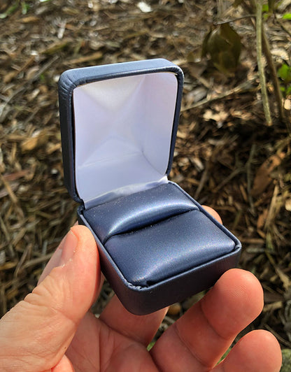 DBX1736 = Blue Satin Metal Ring Box