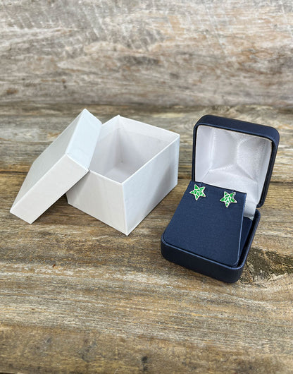 DBX1746 = Blue Satin Metal Earring Box