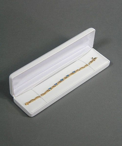 DBX1909W = Leatherette Bracelet Box White (EACH)