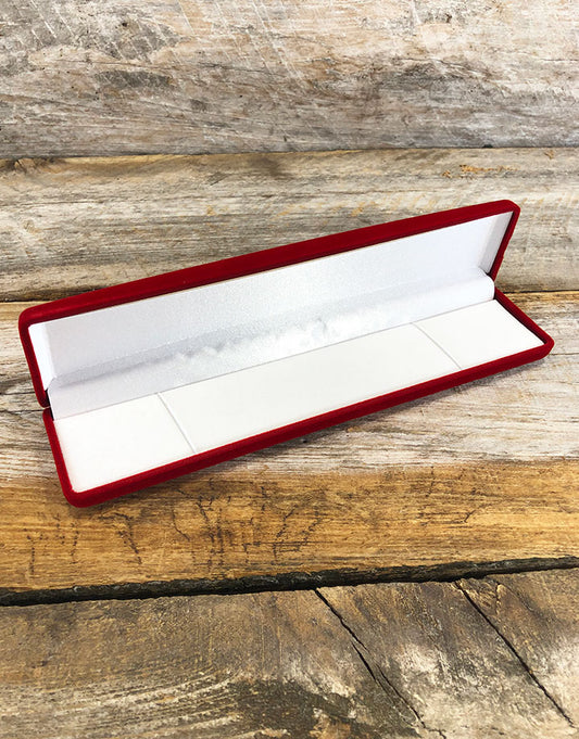 DBX2209 = Red Value Velvet Bracelet Box (Each)