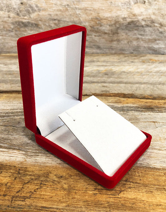 DBX2215 = Red Value Velvet Small Pendant Box (Each)