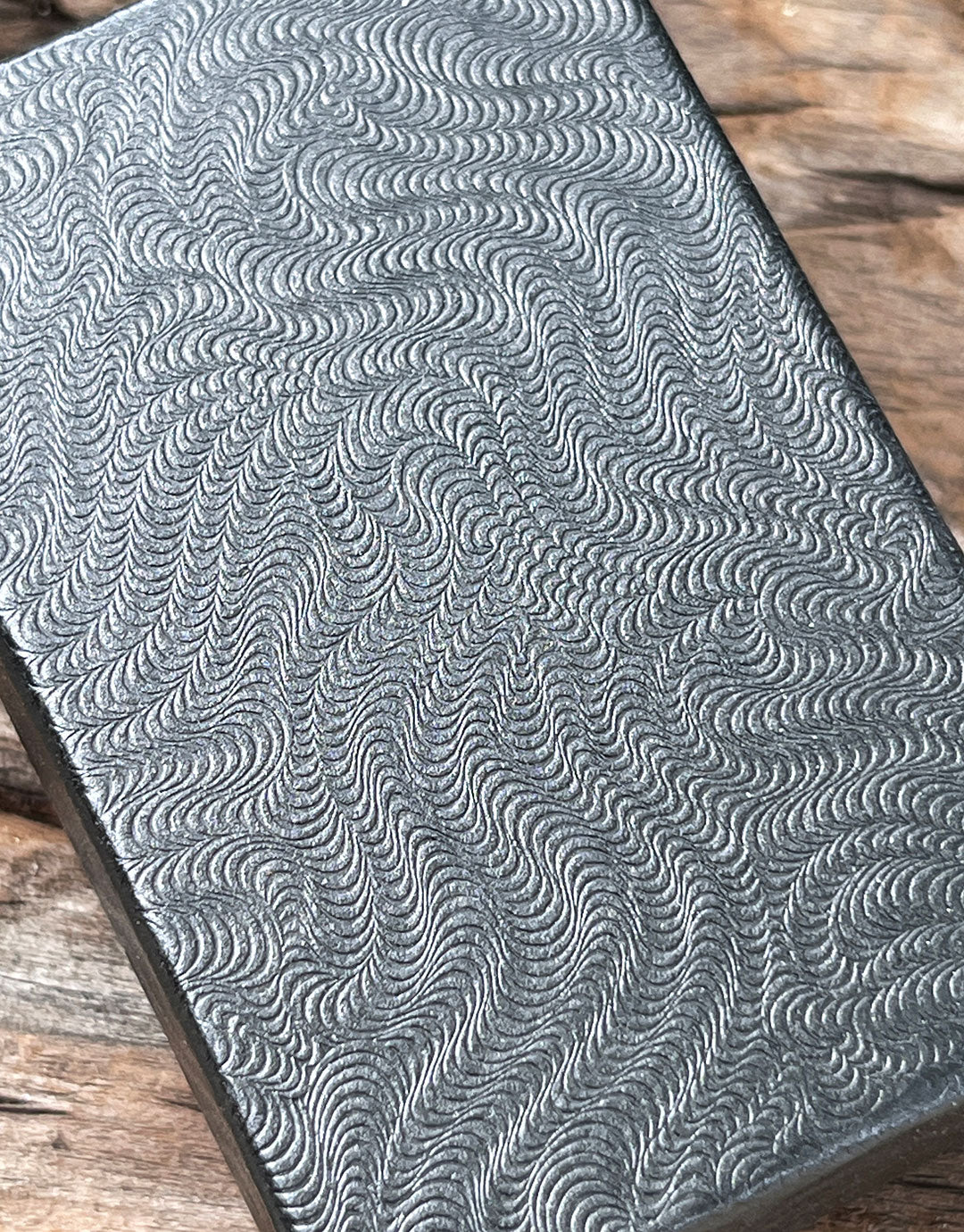 DBX2821B = BOXES - COTTON FILLED BLACK SWIRL  2-5/8'' x 1-1/2'' x 7/8''   CASE 100