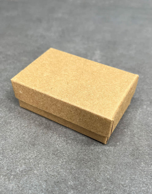 DBX2821K = BOXES - COTTON FILLED KRAFT  2-5/8'' x 1-1/2'' x 7/8''   CASE 100