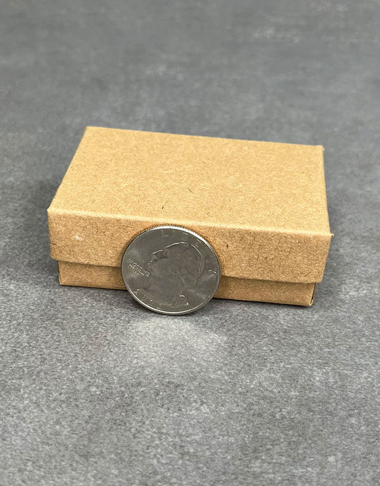 DBX2821K = BOXES - COTTON FILLED KRAFT  2-5/8'' x 1-1/2'' x 7/8''   CASE 100