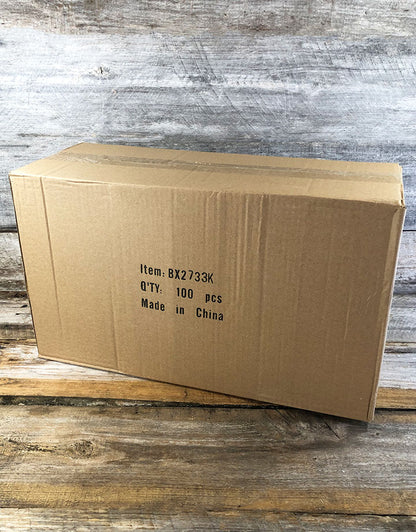 DBX2833K = Cotton Filled Box Kraft Color 3-1/2'' x 3-1/2'' x 1''  (Case of 100)