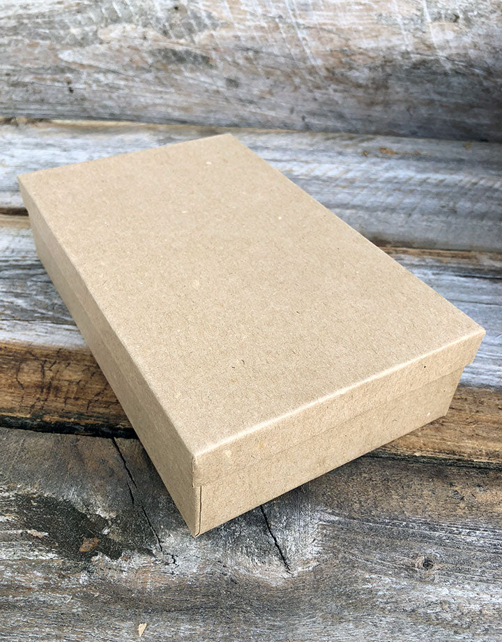 DBX3970 = Burlap Covered Necklace Box