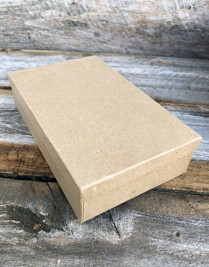 DBX3970 = Burlap Covered Necklace Box