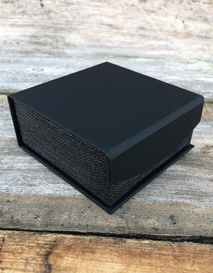 DBX4251 = Deluxe Magnetic Black/Silver Combination Box 3-3/8" x 3-3/8" (Each)