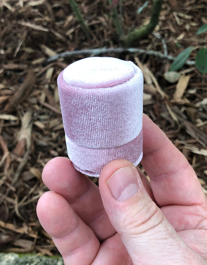 DBX6200P = Round Velvet Ring Tube Box Pink  (each)