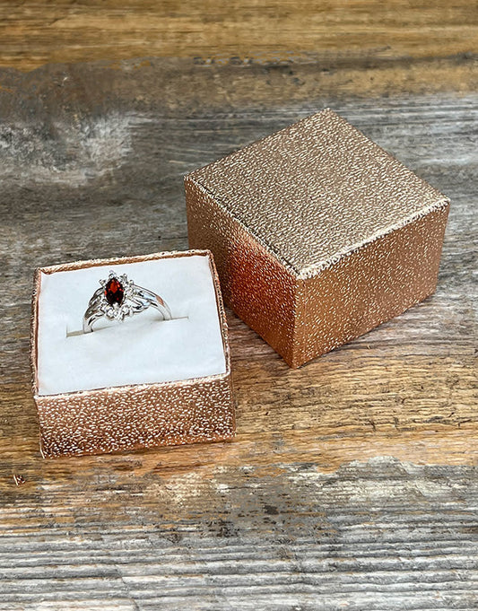 DBX6301 = Rose Gold Ring Box (Dozen)