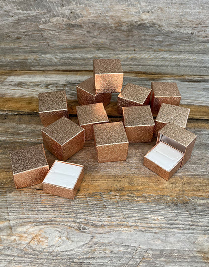 DBX6301 = Rose Gold Ring Box (Dozen)