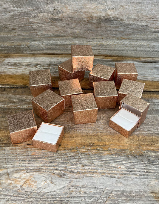 DBX6301 = Rose Gold Ring Box (Dozen)
