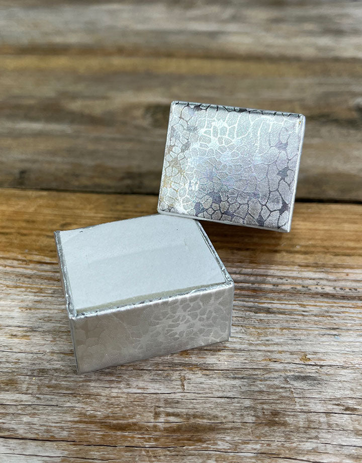 DBX6302 = Silver Foil Ring Box (Dozen)