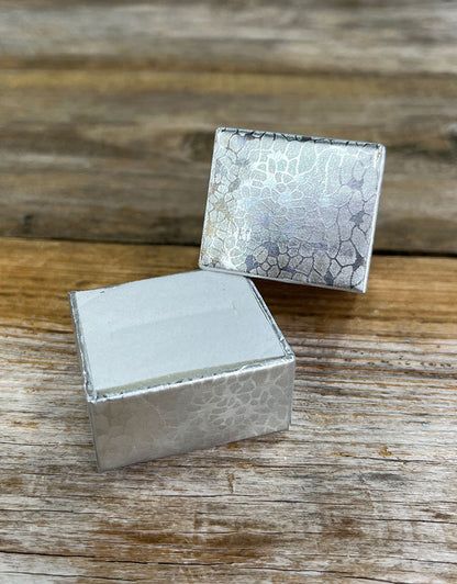 DBX6302 = Silver Foil Ring Box (Dozen)