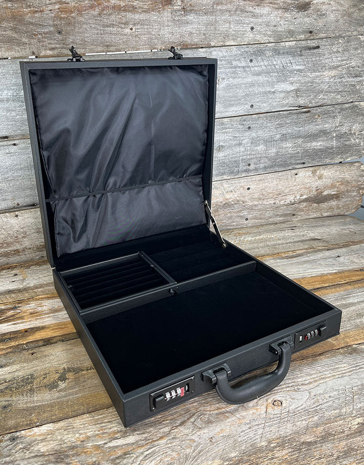 DCA1726 = Sample Jewelry Attache'  Case with Faux Leatherette Covering