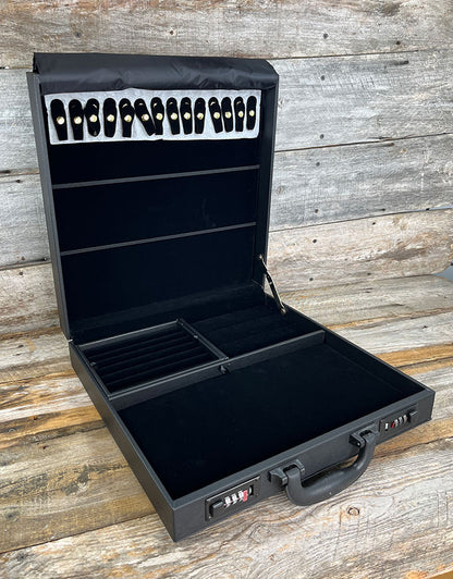 DCA1726 = Sample Jewelry Attache'  Case with Faux Leatherette Covering