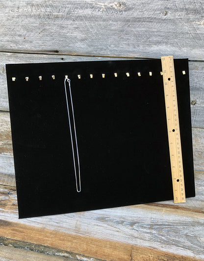 DCH1682 = Velvet Necklace Easel 12''H x 15''W with 15 Hooks