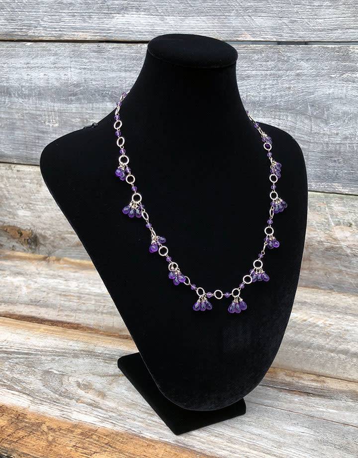 DCH1866 = Black Velvet Necklace Display 7-7/8'' x 5'' x 10-3/4'' H