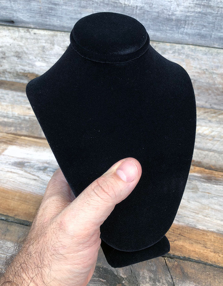 DCH1893 = Value Velvet Necklace Bust 7-1/2" H