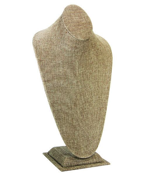 DCH3181 = Burlap Necklace Bust 15-1/2'' high x 8-1/2'' wide