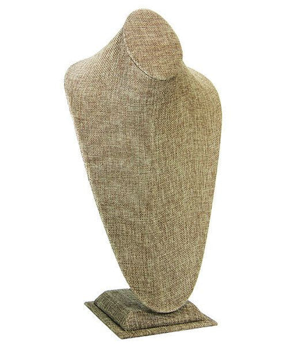 DCH3181 = Burlap Necklace Bust 15-1/2" H