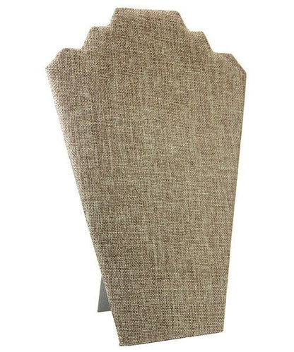 DCH3601 = Burlap Necklace Easel 12" H