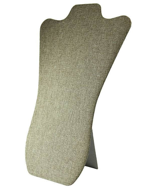 DCH3673 = Burlap Necklace Easel Display 8-7/8''W x 13-3/8''H
