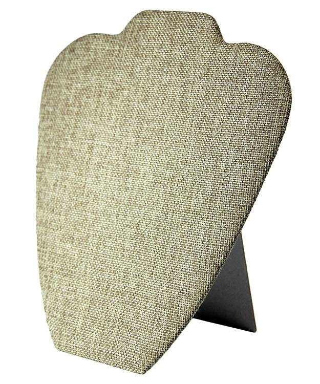 DCH3674 = Burlap Necklace Easel Display 7-5/8''W x 8-1/4''H (Pkg/3)