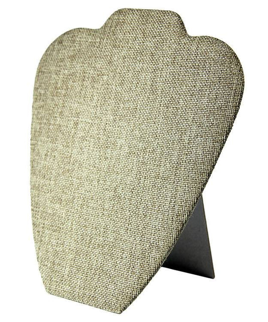 DCH3674 = Burlap Necklace Easel Display 7-5/8''W x 8-1/4''H (Pkg/3)