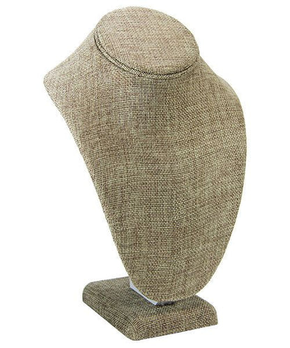 DCH3897 = Burlap Necklace Display 10" H