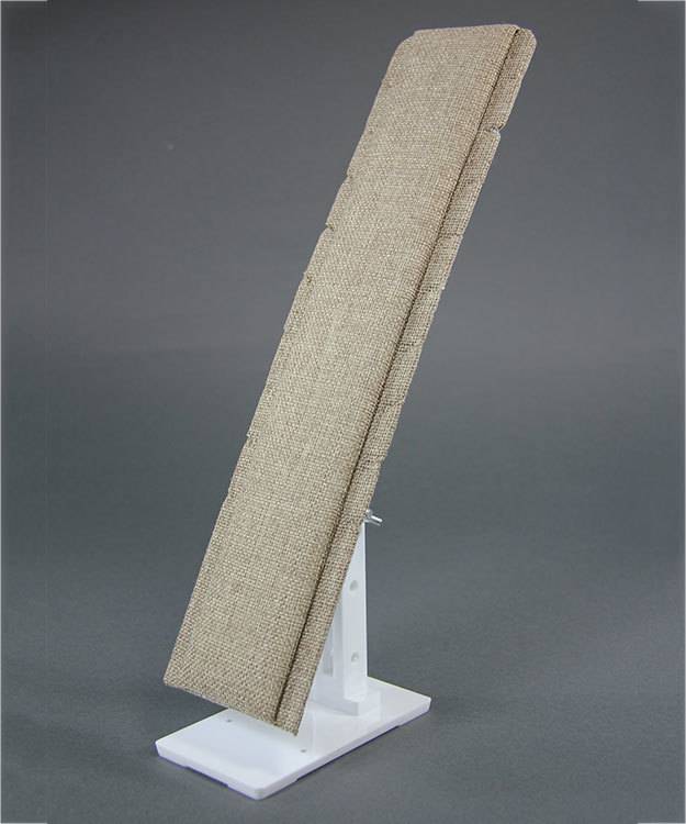 DCH3991 = Burlap Necklace Easel Display 2-7/8'' x 5'' x 12-1/8'' high