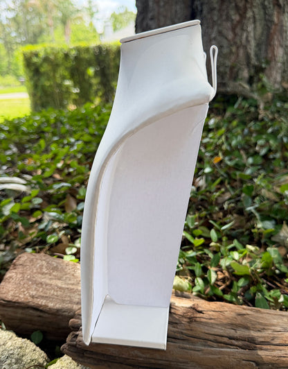 DCH6062 = White Leatherette Modern Neck Form 10-5/8" H