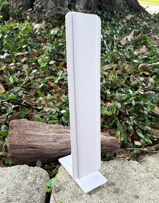 DCH6991 = White Leatherette Multi Necklace Stand