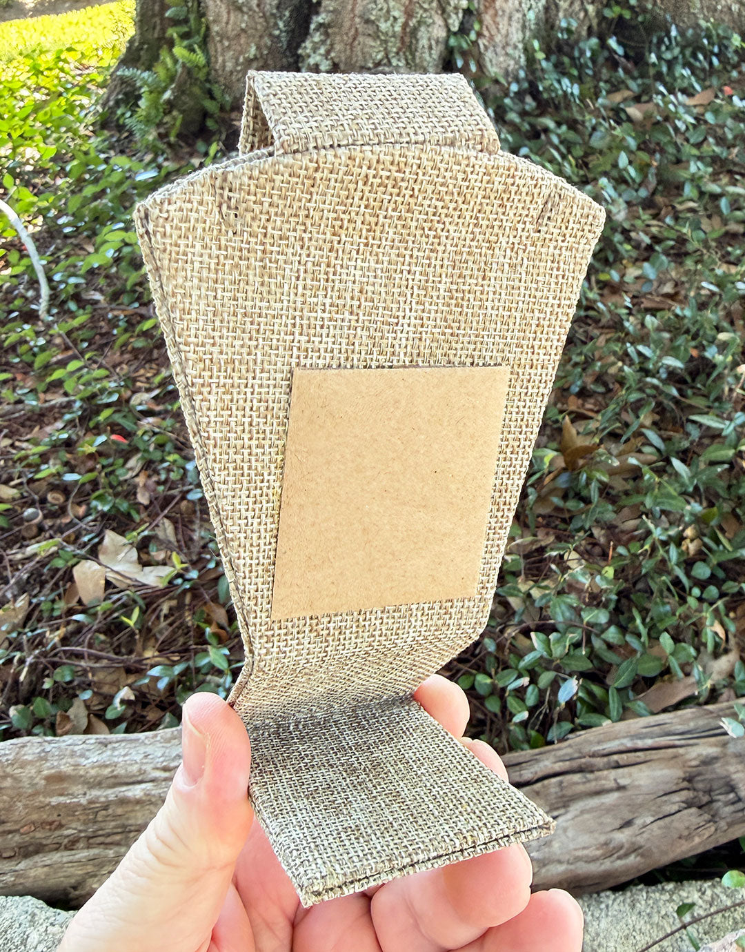 DCO3705 = Burlap Combination Display 5-1/2" H