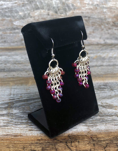 DER002 = Value Velvet Earring Stand with Flap 3-3/8"H (Pkg of 3)