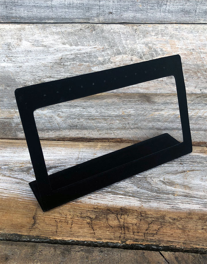 DER1148 = Value Velvet Earring Stand Open Front 4-1/2'' H