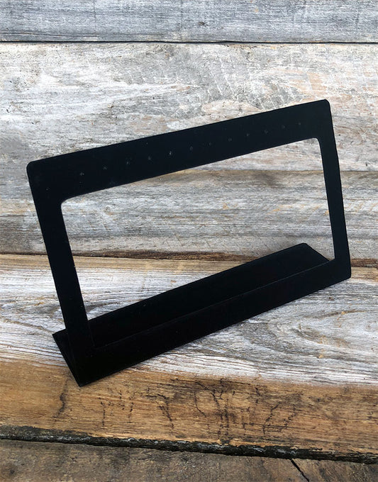 DER1148 = Value Velvet Earring Stand Open Front 4-1/2'' H