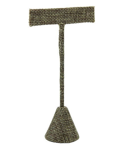 DER3253 = Burlap Earring Display 4-3/4" H (Pkg of 3)