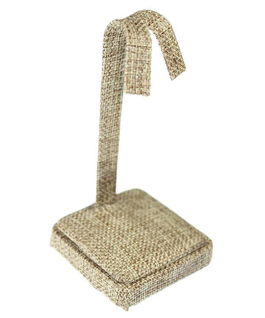 DER3723 = Burlap Earring Stand 2-1/4'' x 2-1/4'' x 4-1/4''  (Pkg of 2)