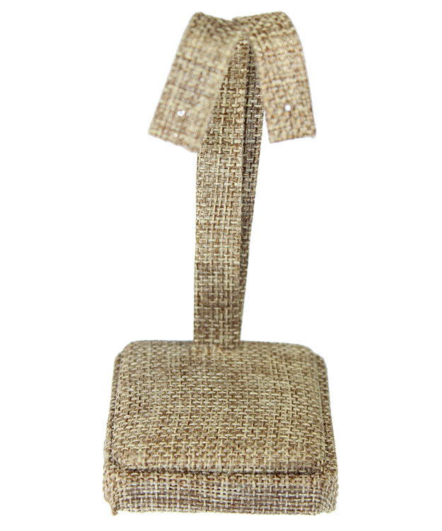 DER3723 = Burlap Earring Stand 4-1/4" H  (Pkg of 2)