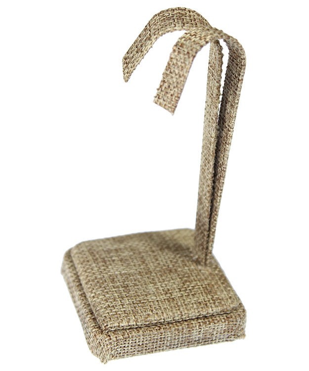 DER3723 = Burlap Earring Stand 4-1/4" H  (Pkg of 2)