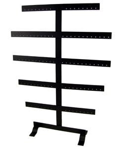 DER4350B = Metal Earring Display Black (50 pair) 13 x 5-1/8 x 17''H