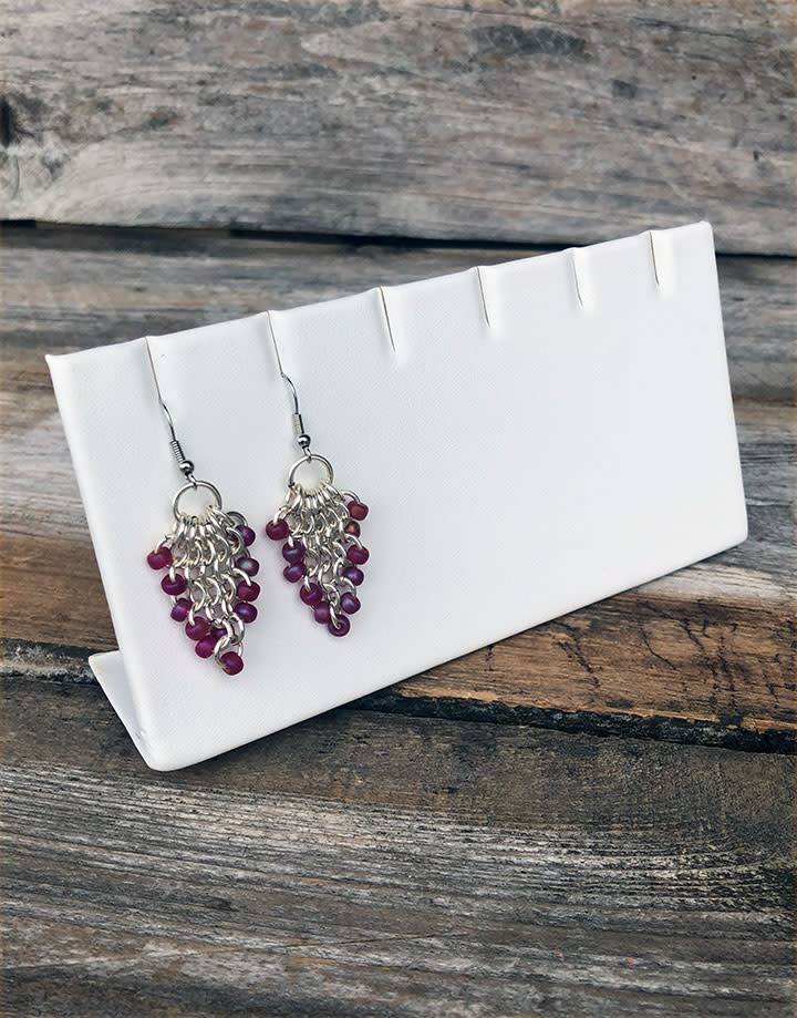 DER6246 = LEATHERETTE EARRING/PENDANT STANDS 3 PAIR