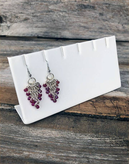 DER6246 = LEATHERETTE EARRING/PENDANT STANDS 3 PAIR