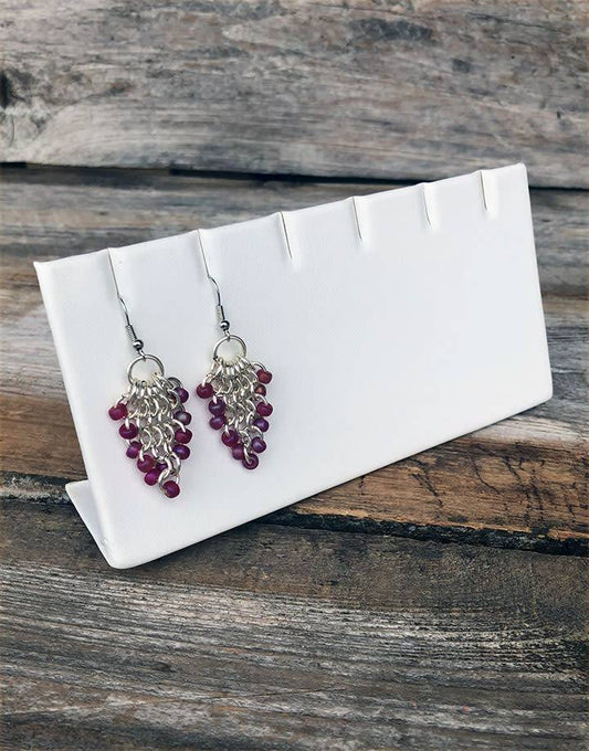 DER6246 = LEATHERETTE EARRING/PENDANT STANDS 3 PAIR