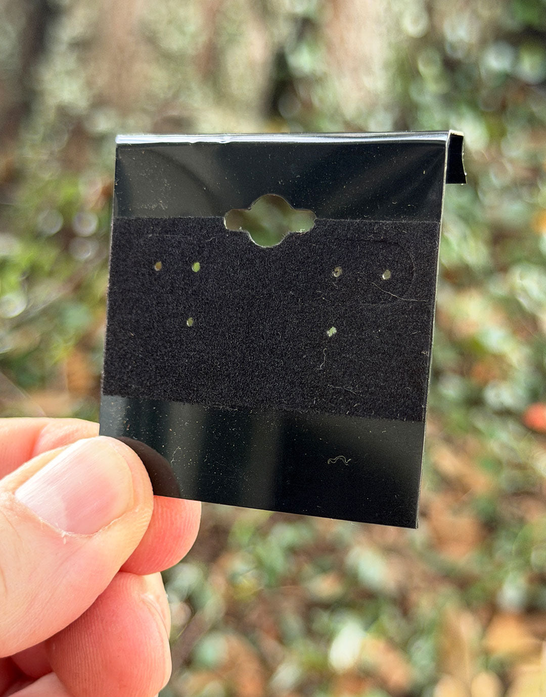 DER800 = Hanging Earring Cards Black 2'' Plain (Pkg of 100)