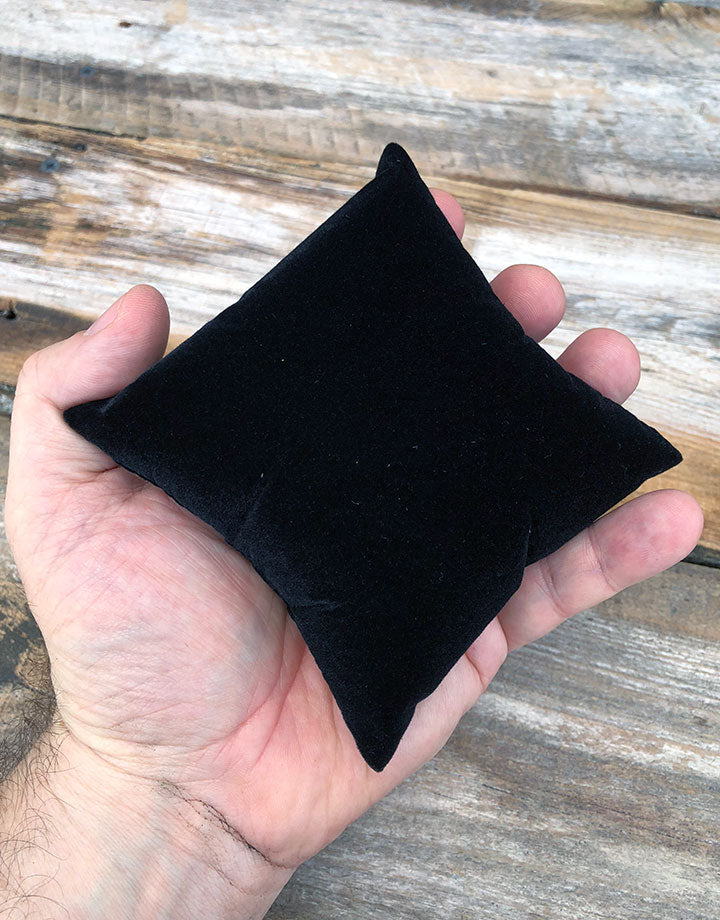 DIS1120 = Value Velvet Pillow for Watches or Bracelets 4''x4'' (Pkg of 5)