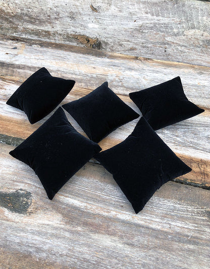 DIS1130 = Value Velvet Pillow for Watches or Bracelets 3''x3'' (Pkg of 5)