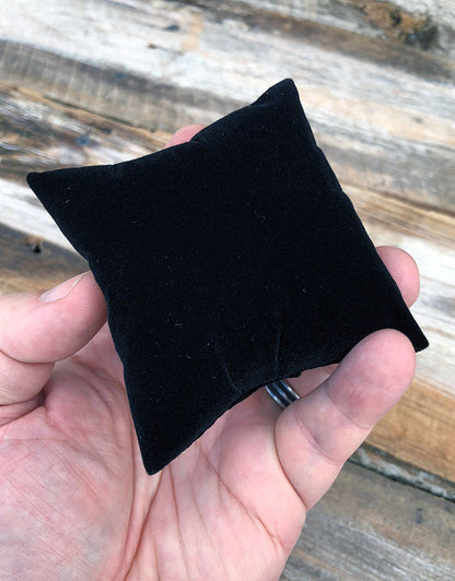 DIS1130 = Value Velvet Pillow for Watches or Bracelets 3''x3'' (Pkg of 5)