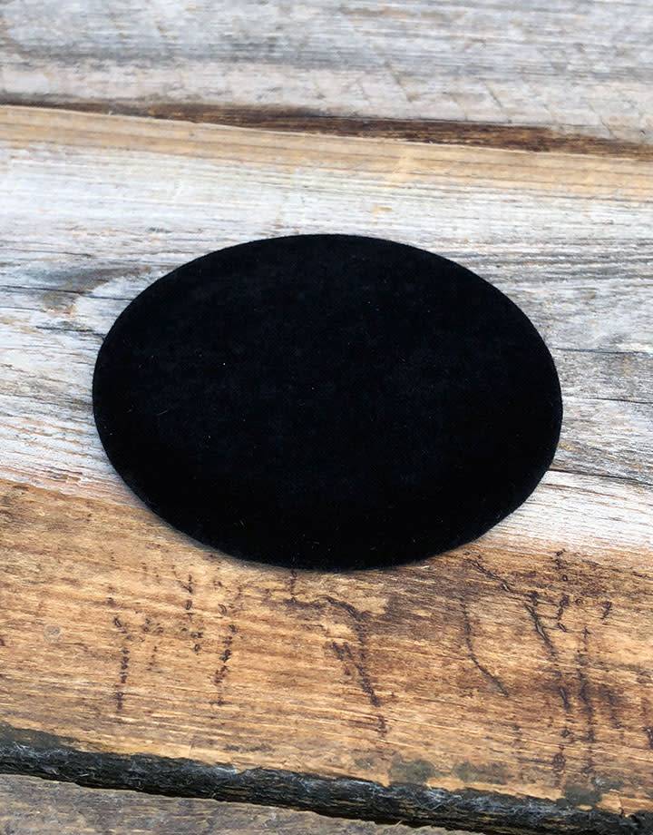 DIS1315 = black-velvet Round Display Pad 3'' (Pkg of 3)